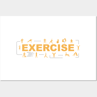 EXERCISE LIFE Posters and Art